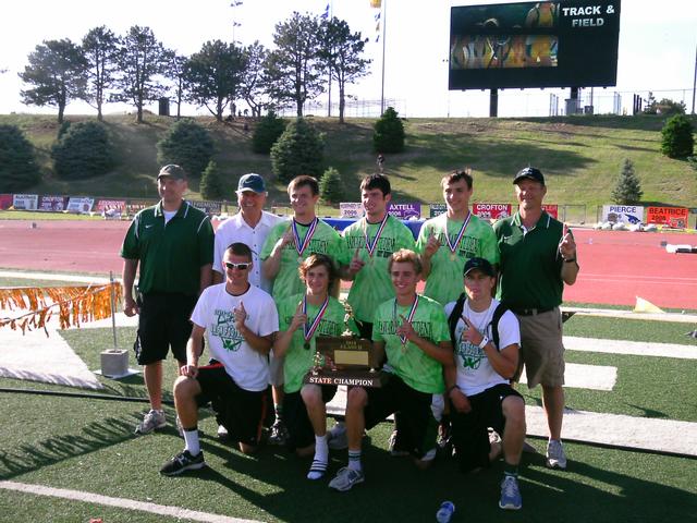 Falls City Sacred Heart Boys Track Team