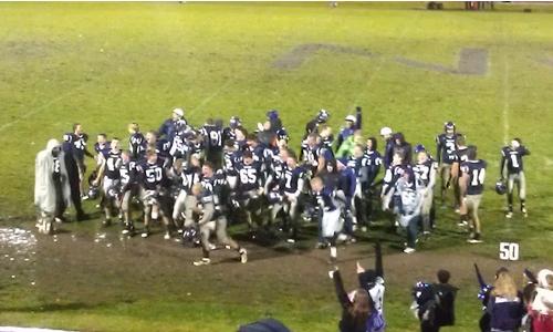 Nemaha Valley Wins Wet Battle Over Rival Sabetha Earning Bi-District Title