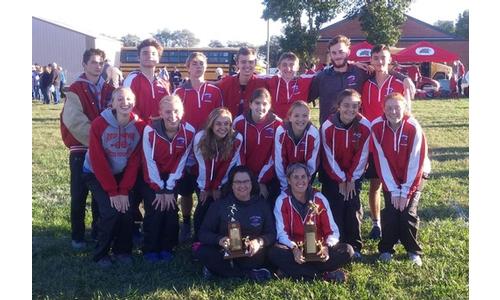 Hiawatha Girls and Boys Claim Big 7 League Cross Country Titles
