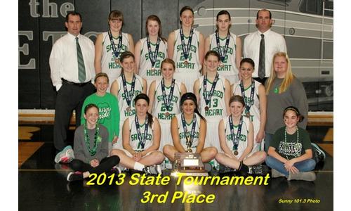 Falls City Sacred Heart Girls Finish Third at State Tournament