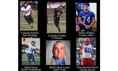 Five Area Football Players in Top 33 in State & Area Coach Honored by Topeka Capital Journal