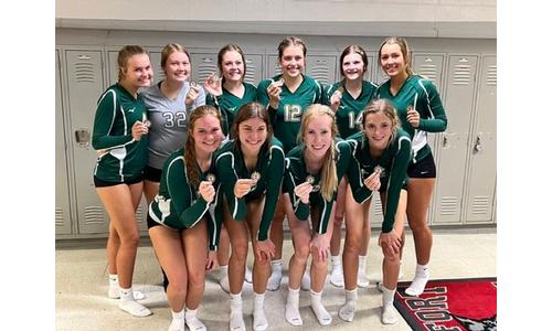 Jackson Heights Volleyball Perfect Winning the Frankfort Invitational