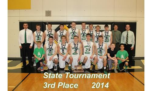 Falls City Sacred Heart Boys Place Third at State Tournament