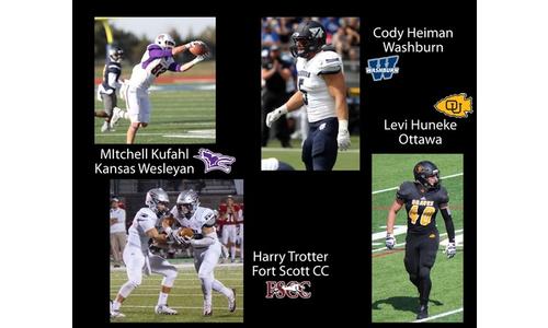 Four Area Football Players Earn Postseason Honors in MIAA, KCAC & KJCCC