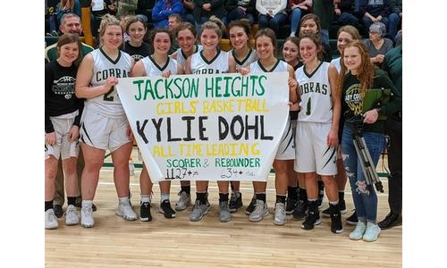 Dohl Becomes All-Time Leading Scorer and Rebounder in Jackson Heights History