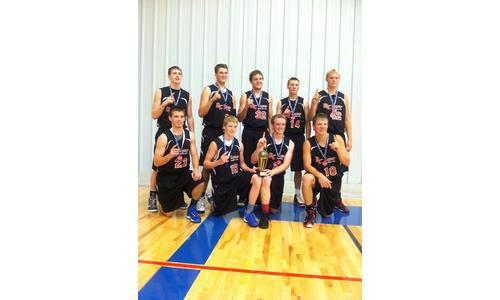 Several NEKS Boys Basketball Players Team Up to Win MAYB Summer Kick Off
