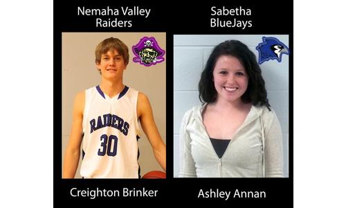 Nemaha Valley's Creighton Brinker and Sabetha's Ashley Annan to Play in KBCA All-Star Game