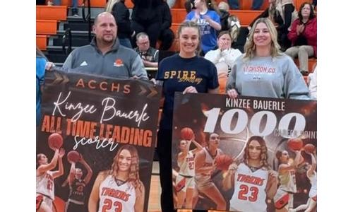 Bauerle Becomes ACCHS All-Time Leading Scorer