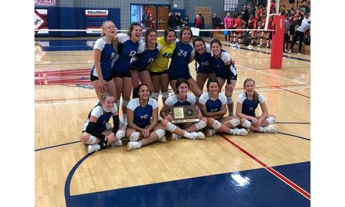 Perry Lecompton Volleyball Wins 3A Wellsville Sub-State