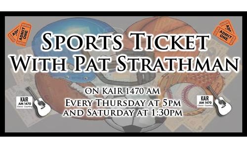 Local sports talk show "The Sports Ticket" with Pat Strathman 1-11