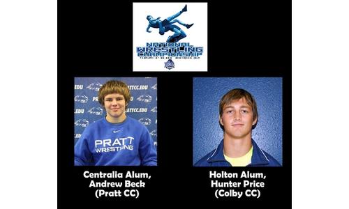 Centralia's Andrew Beck & Holton's Hunter Price Perform Well at NJCAA National Wrestling Tournament